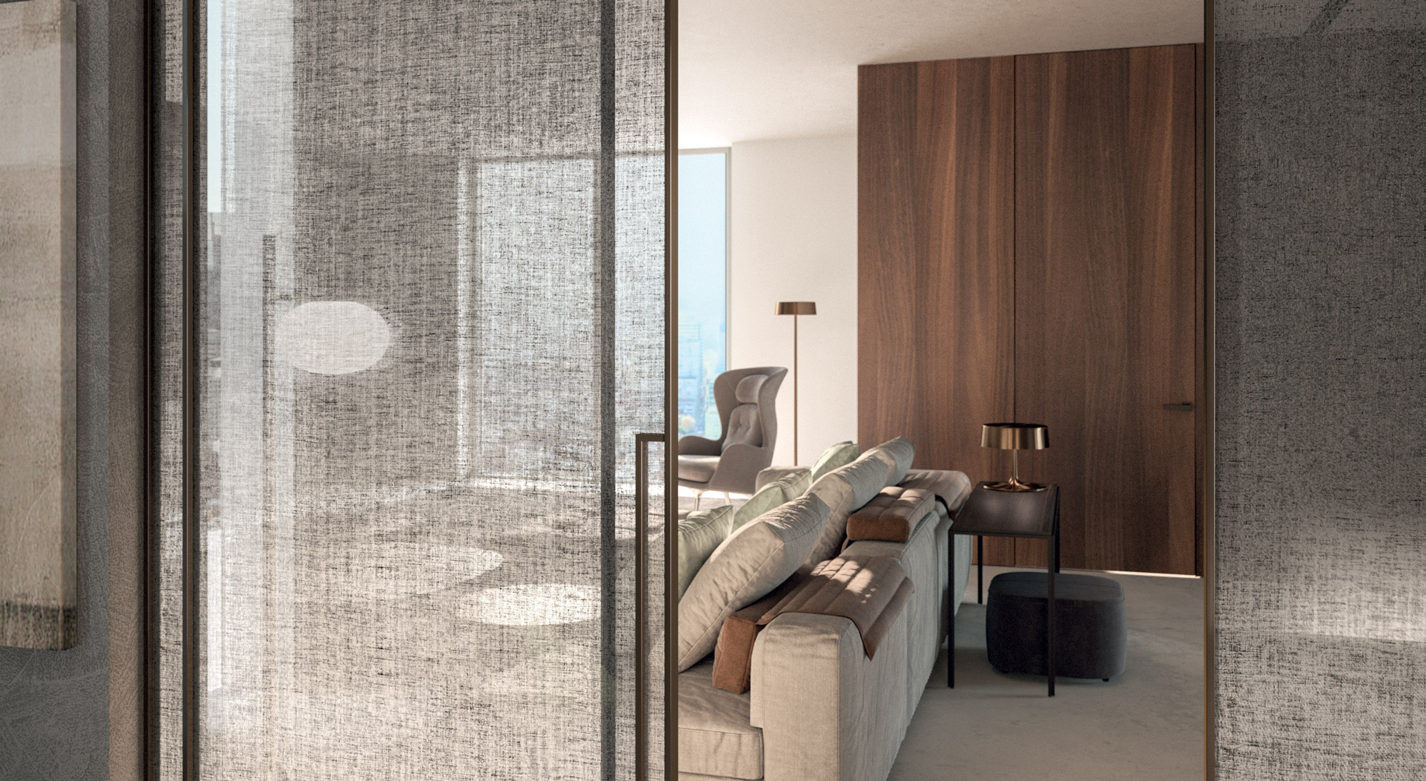 Adela Line_ Wooden swing door Doors & Systems Henry glass