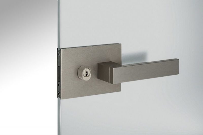 Magnetic lock with cylinder and key